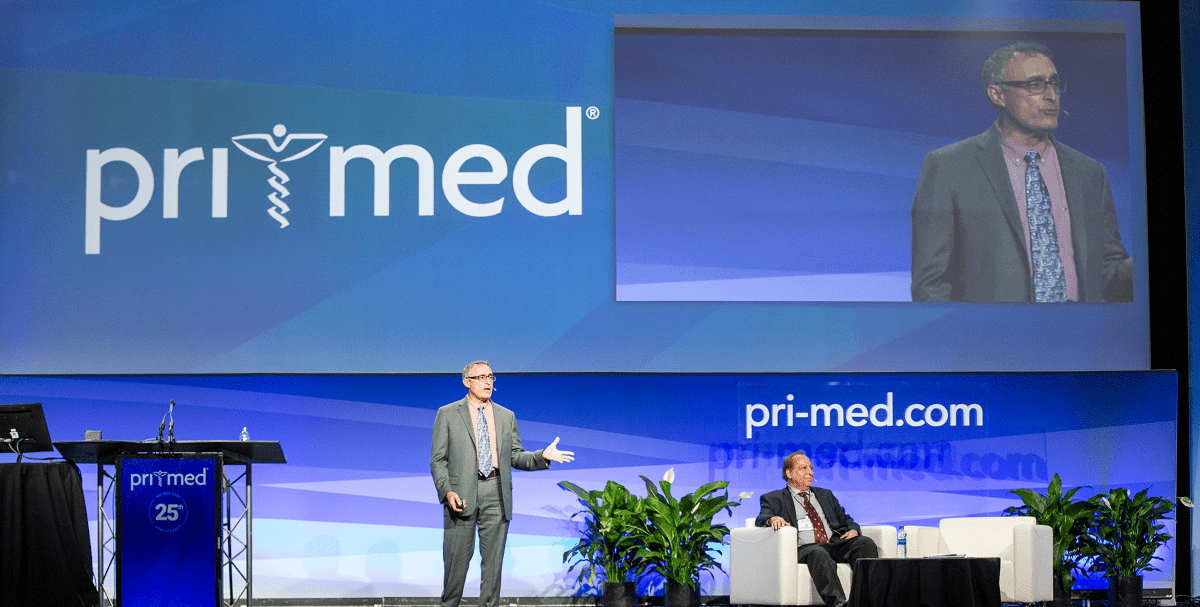 pri-med in-person cme/ce conference speakers on stage