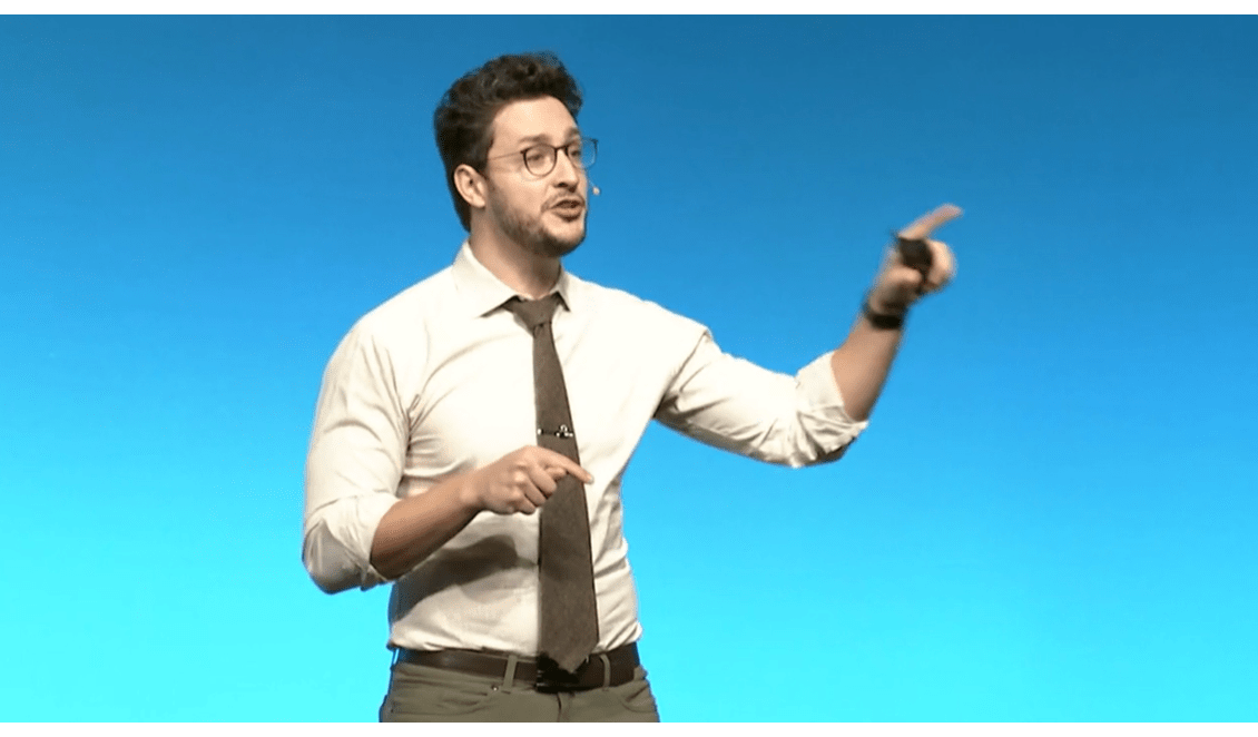 Dr. Mike speaking at a conference