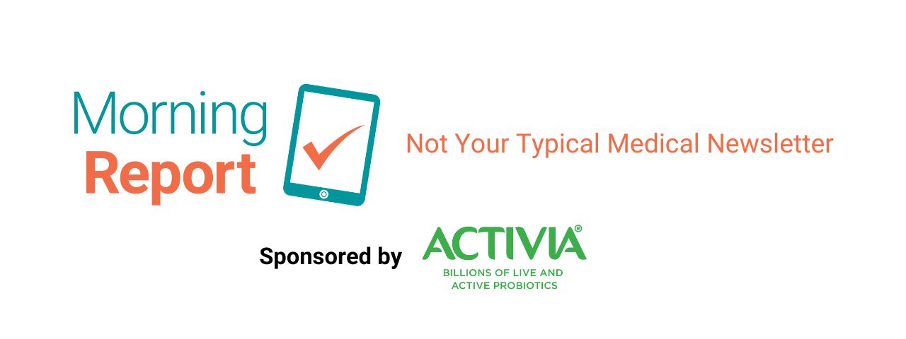 Morning Report Logo with Activia Sponsorship