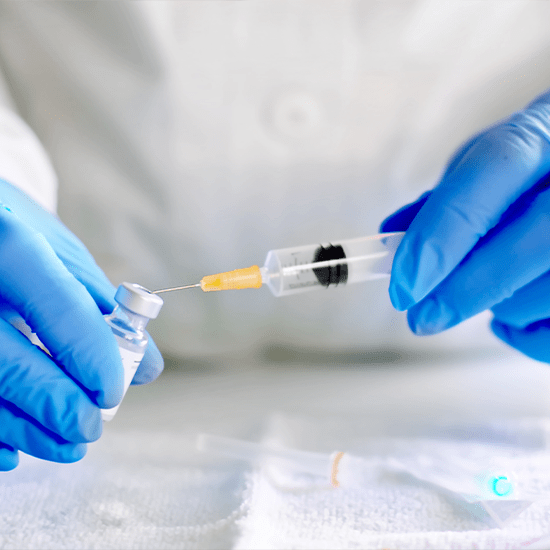 injection into vial