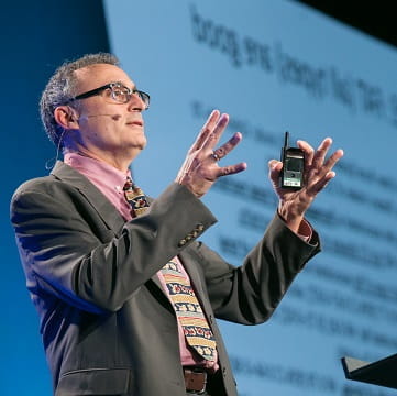 dr. frank j. domino speaking at a pri-med regional cme/ce conference