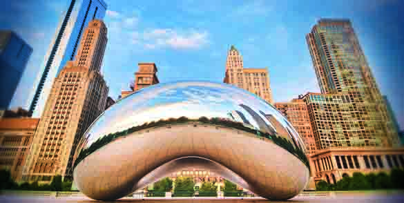 The Bean in downtown Chicago
