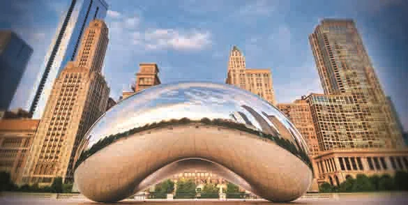 The Bean in downtown Chicago
