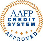 AAFP credit system approved seal