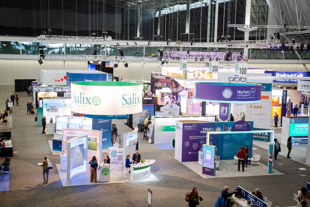exhibit hall floor