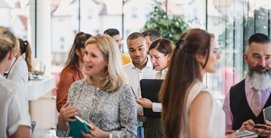 Exhibit Hall reception