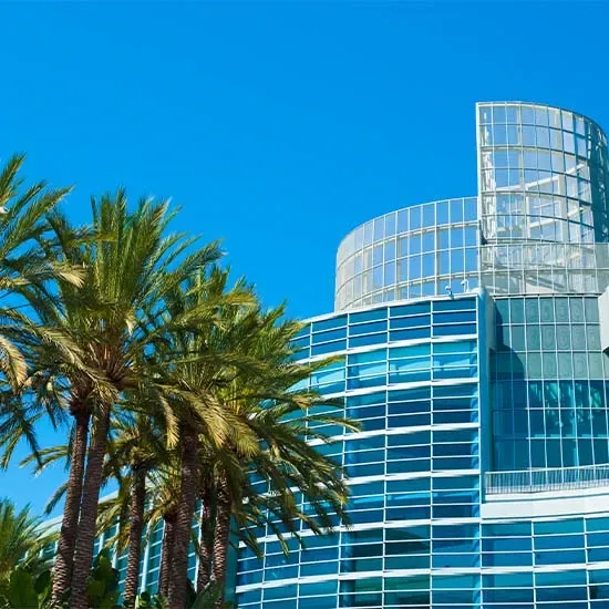 View of an office building in Anaheim, CA 