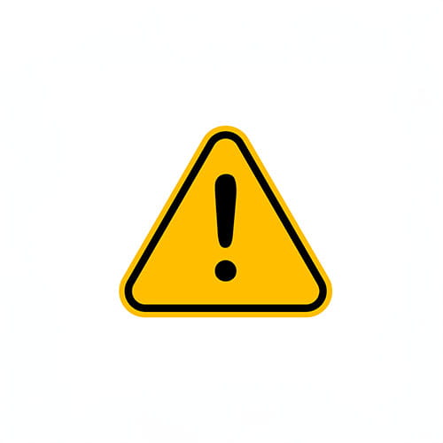 Danger triangle icon