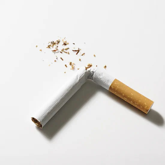 broken cigarette