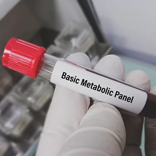 Doctor hand holding blood sample