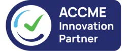 ACCME Innovation Partner logo with green checkmark