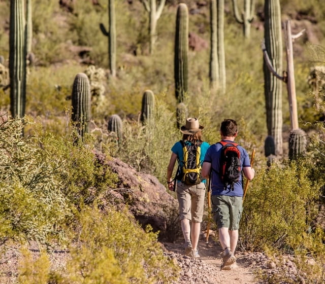 people hiking in phoenix, az