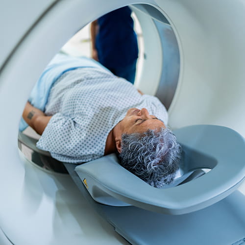 patient in mri machine