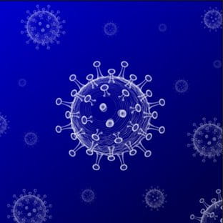 Illustration of the COVID-19 virus.