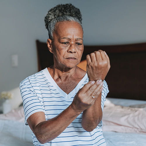 woman with painful wrist