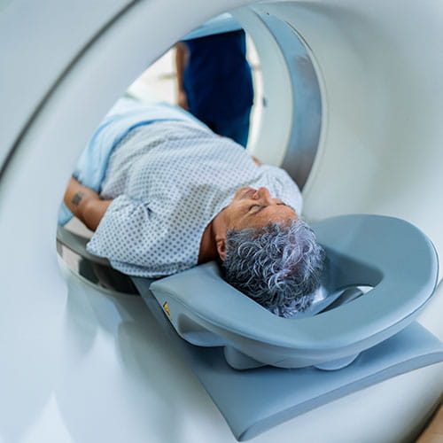 patient in mri machine
