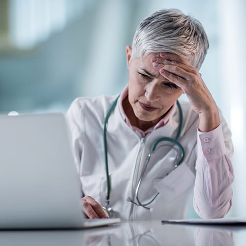 doctor stressed