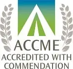 ACCME Accredited with Commendation logo