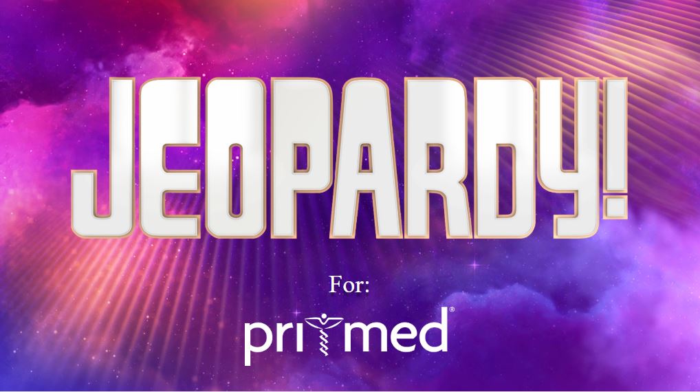 jeopardy game logo with primed logo underneath