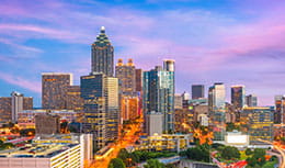 Skyline of Atlanta, GA, home of Pri-Med Atlanta