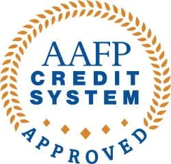 AAFP credit system approved logo