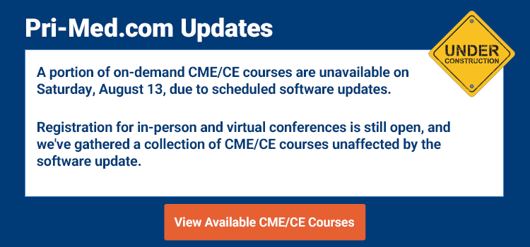 Free CME/CE – Easily Earn Credits with Pri-Med Online